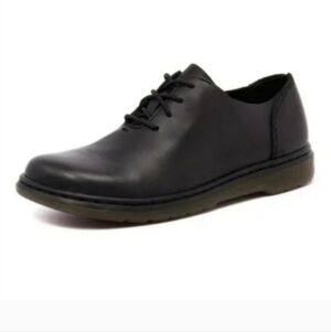 Dr. Martens Lorrie Black Leather Lace Up Loafers